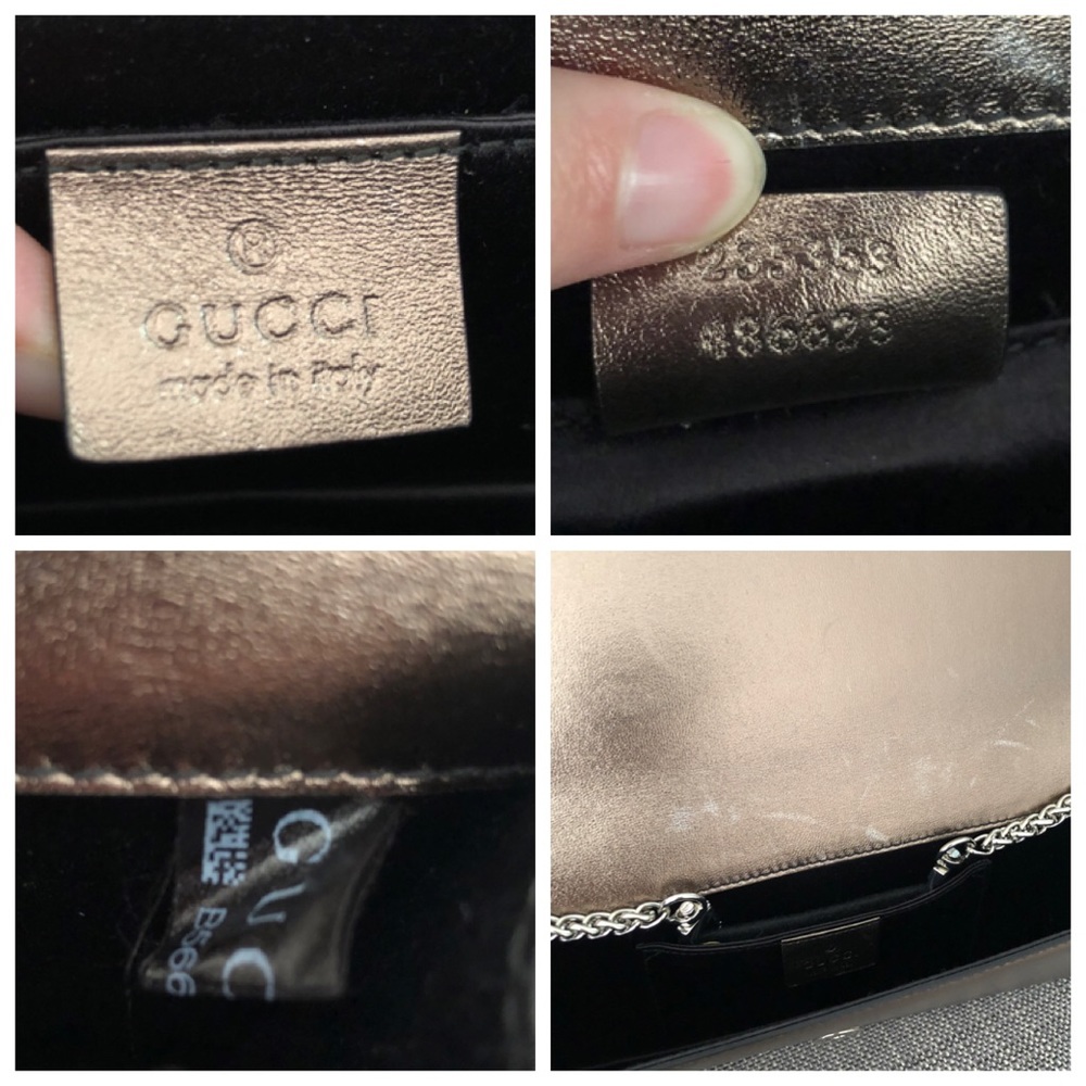 Gucci Bronze Clutch with Rare Logo Mirror - Picture 13 of 16